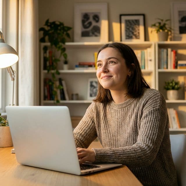 Confident student smiling while preparing for ACT test